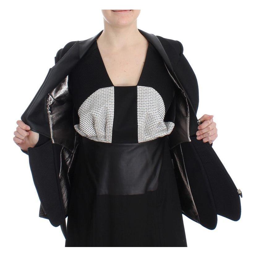 KAALE SUKTAE Elegant Monochrome Zippered Blazer Jacket Coats & Jackets KAALE SUKTAE