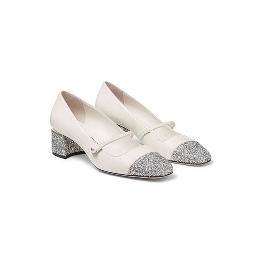 Jimmy Choo With Heel Silver High Heel Jimmy Choo Light Gray