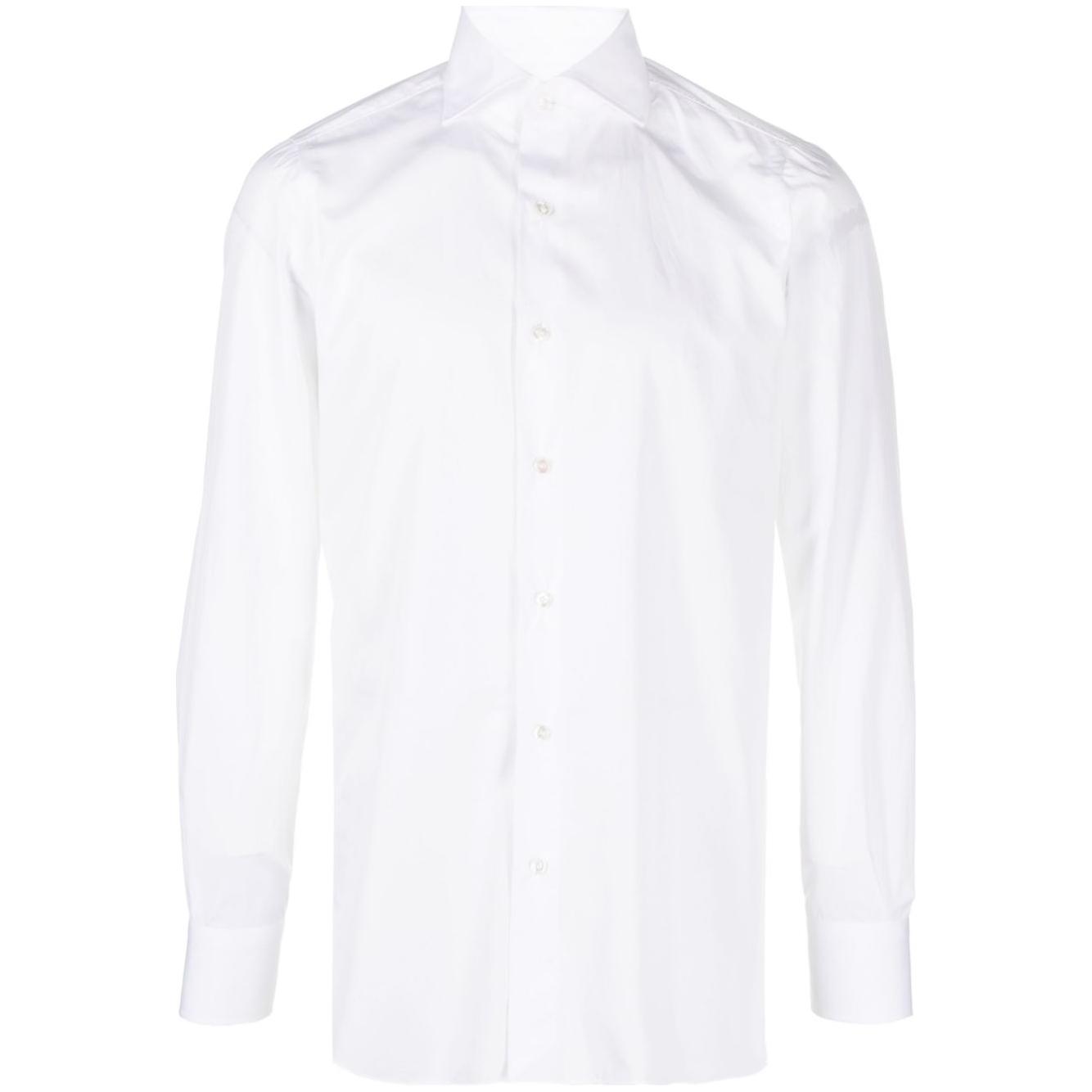 FINAMORE 1925 NAPOLI Shirts White Shirts Finamore 1925 Napoli White Smoke