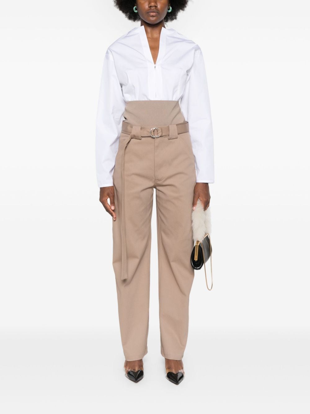 Alaia Trousers Beige Trousers Alaia