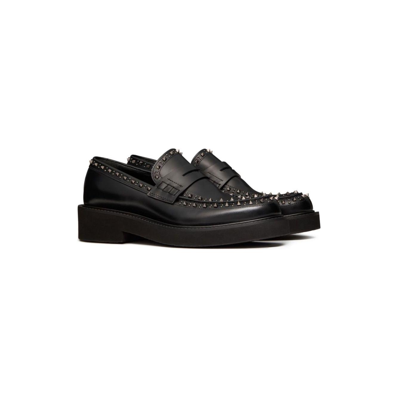 Valentino Garavani Loafers men shoes Black Moccasins Valentino Garavani