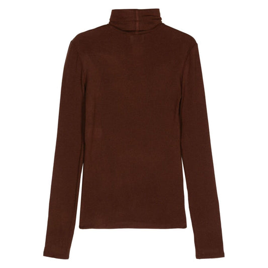 Alysi Sweaters Brown Topwear Alysi