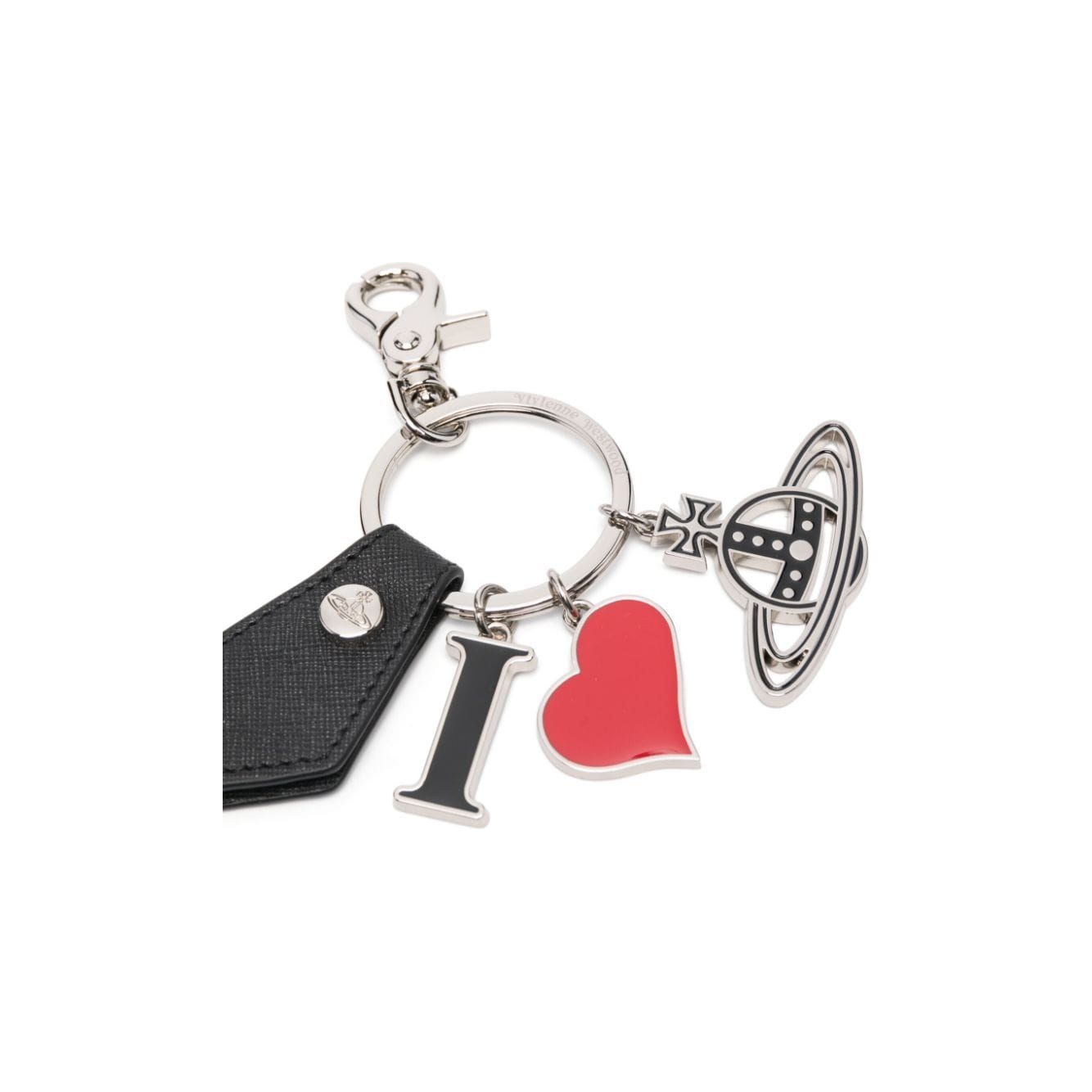 Vivienne Westwood Keychains Black Small Leather Goods Vivienne Westwood