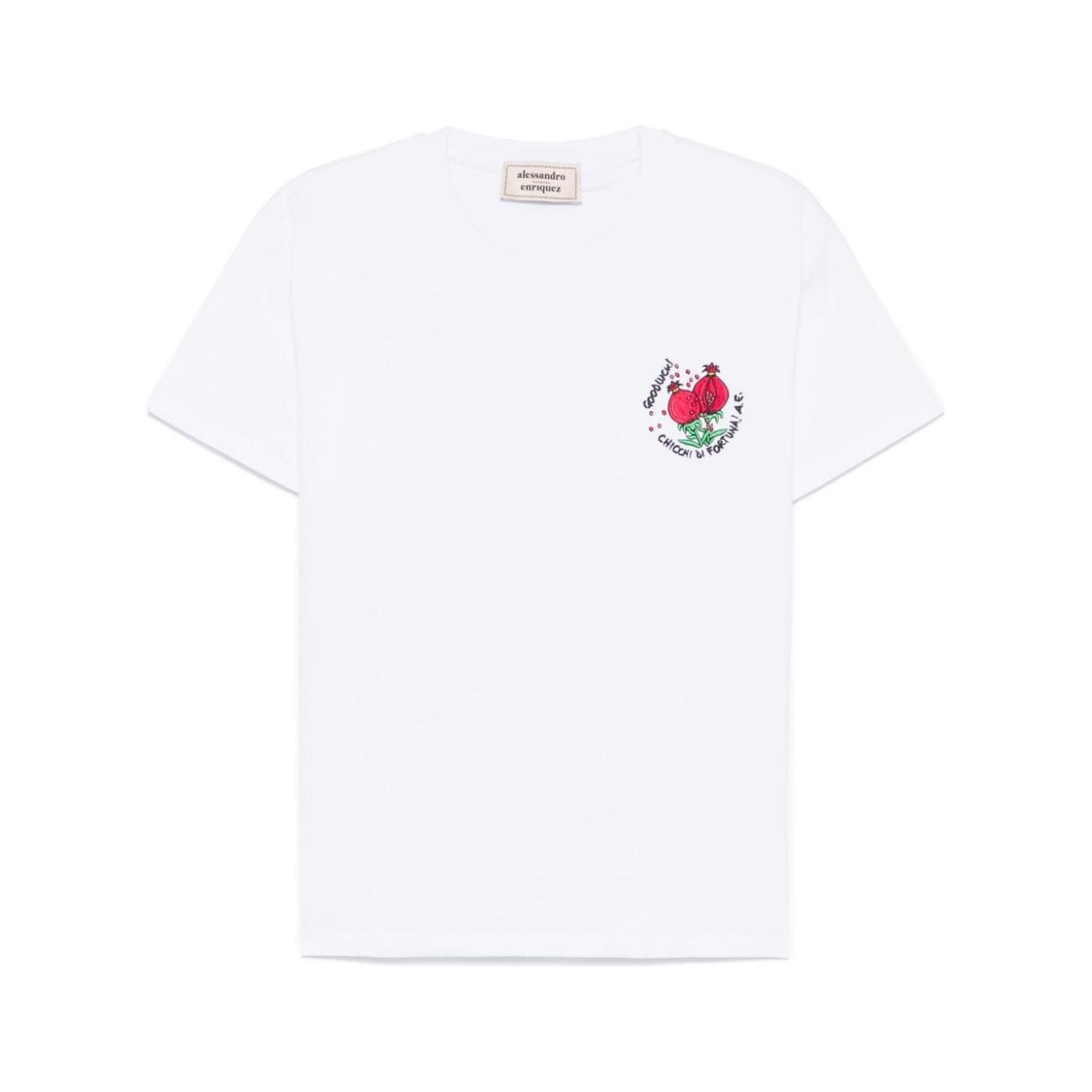 ALESSANDRO ENRIQUEZ T-shirts and Polos White Topwear Alessandro Enriquez