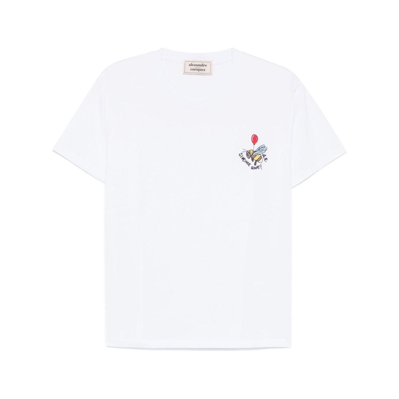 ALESSANDRO ENRIQUEZ T-shirts and Polos White Topwear Alessandro Enriquez