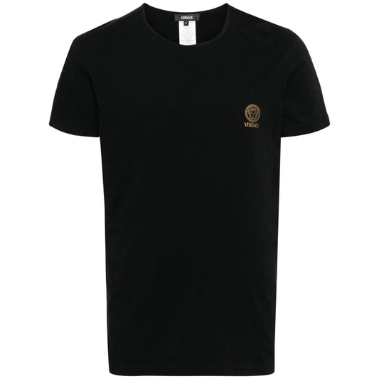 Versace Medusa T-shirt in Black Topwear Versace Black