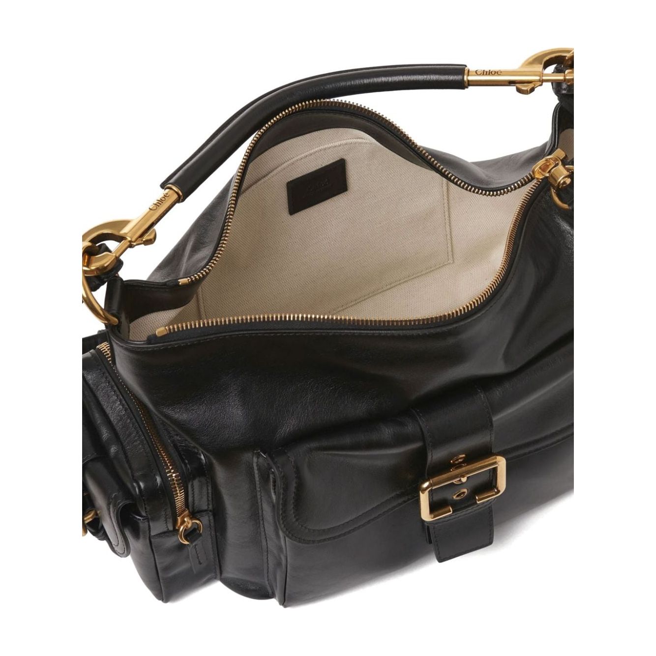 Chloè Chloé Camera bag in shiny leather Shoulder Chloè Dark Slate Gray