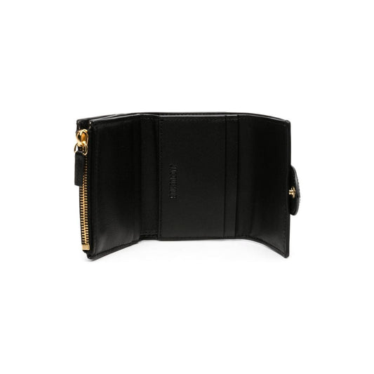 JACQUEMUS Le Compact Bambino leather wallet Black Wallets JACQUEMUS Black