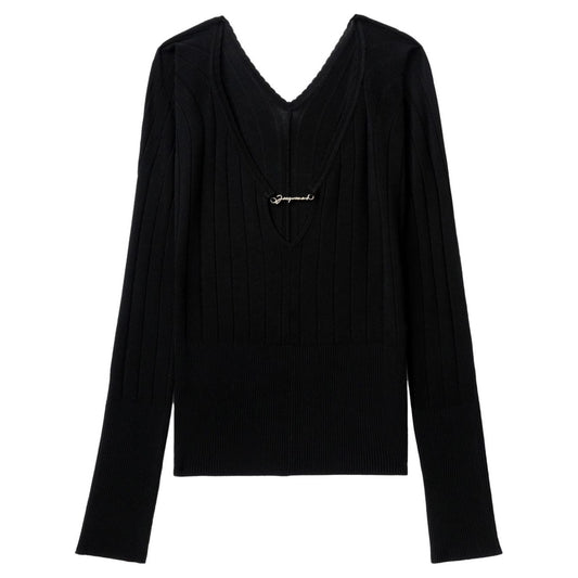 JACQUEMUS Top Black Topwear JACQUEMUS Black