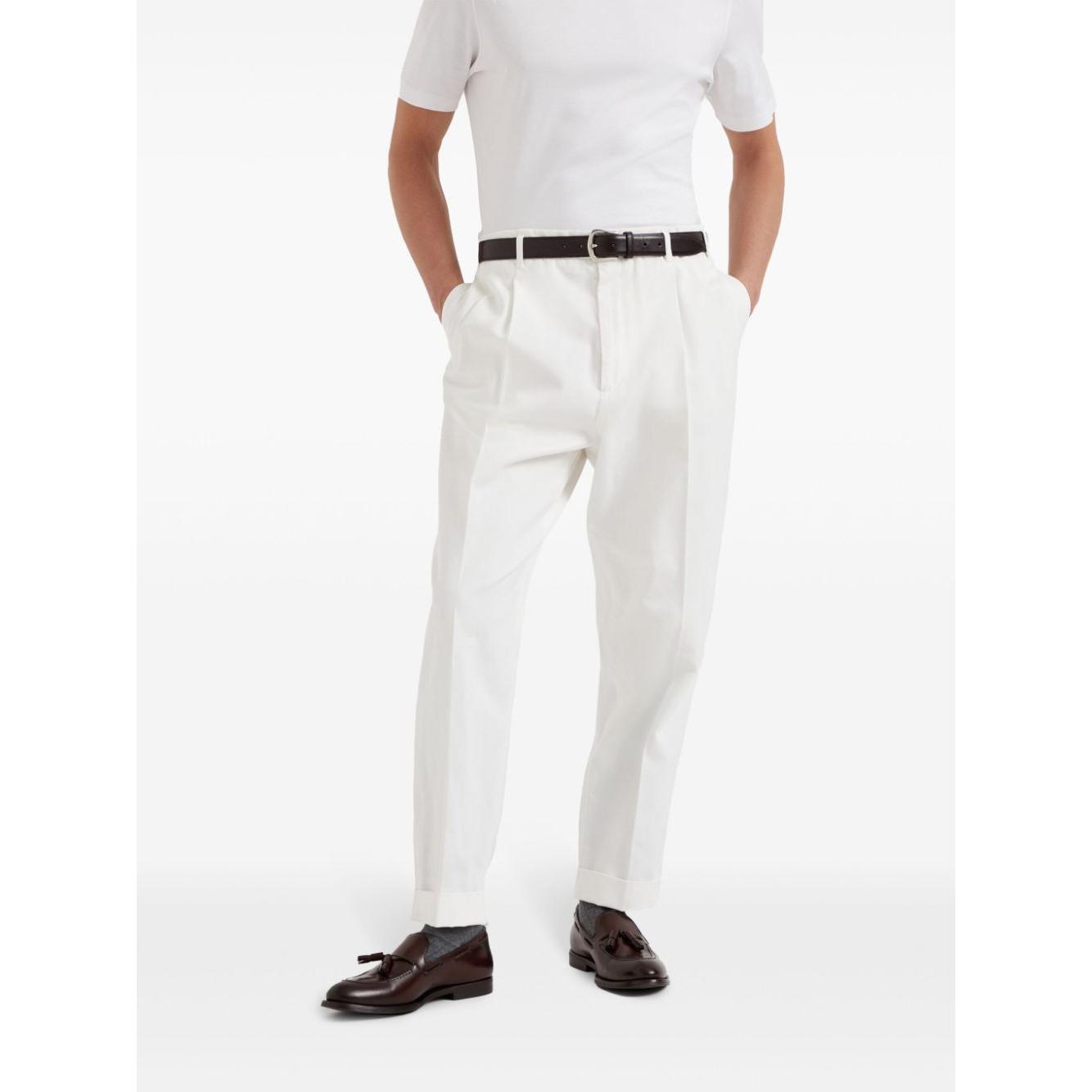 Brunello Cucinelli Trousers White Trousers Brunello Cucinelli