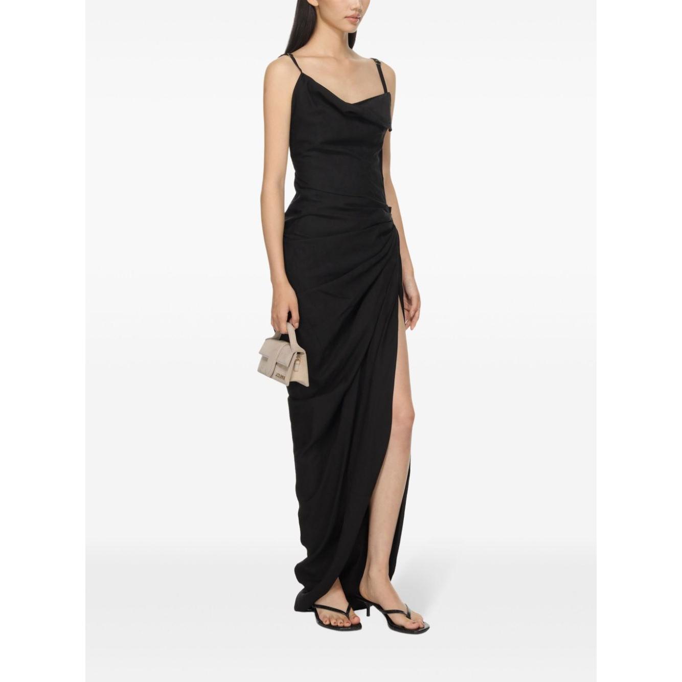JACQUEMUS Dresses Black Dresses JACQUEMUS White Smoke