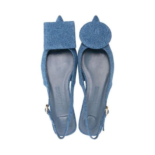 Jacquemus The Slingback Duelo Plates ballet flats Flat Shoes JACQUEMUS Slate Gray