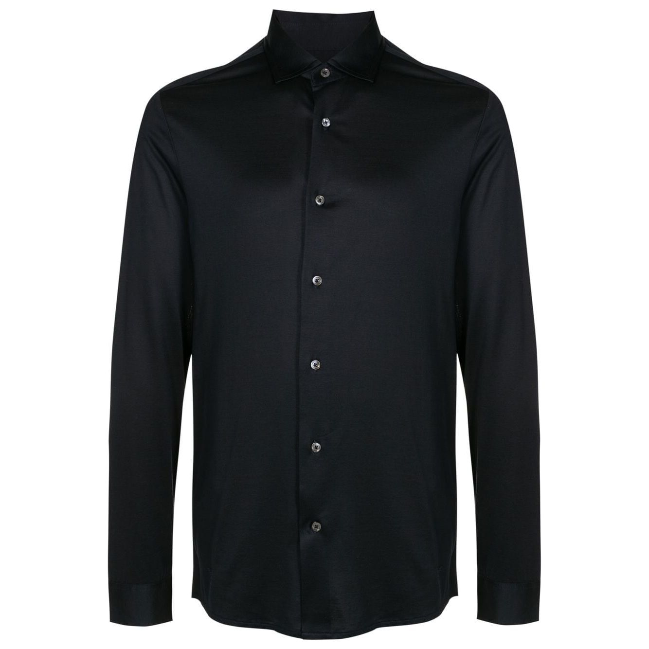 Emporio Armani long-sleeve poplin shirt Shirts Emporio Armani Black