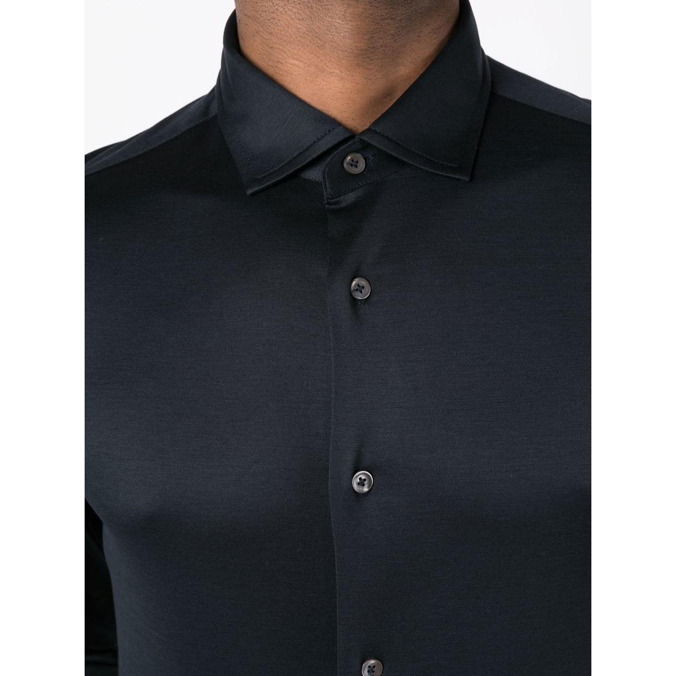Emporio Armani long-sleeve poplin shirt Shirts Emporio Armani Dark Slate Gray