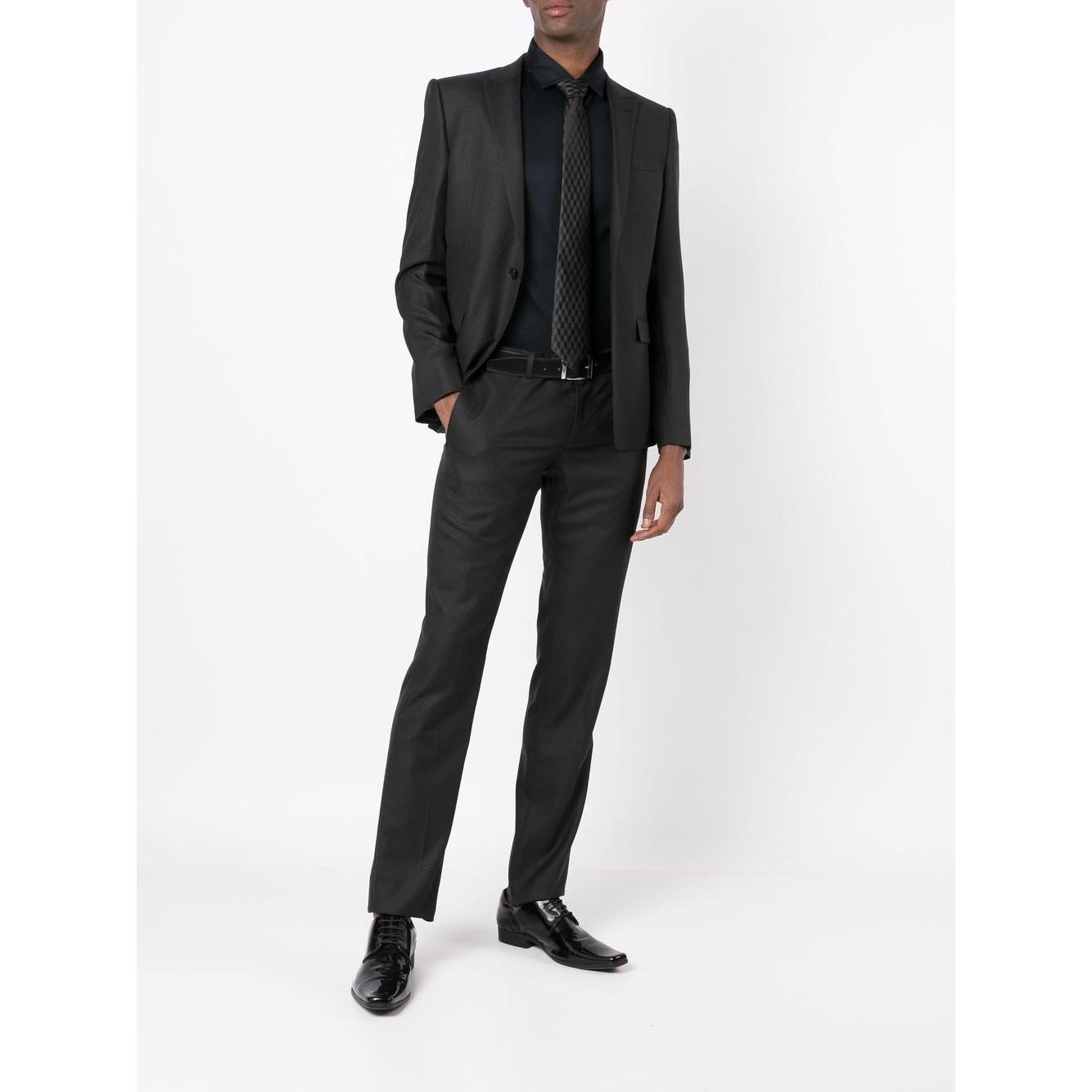 Emporio Armani long-sleeve poplin shirt Shirts Emporio Armani Dark Slate Gray