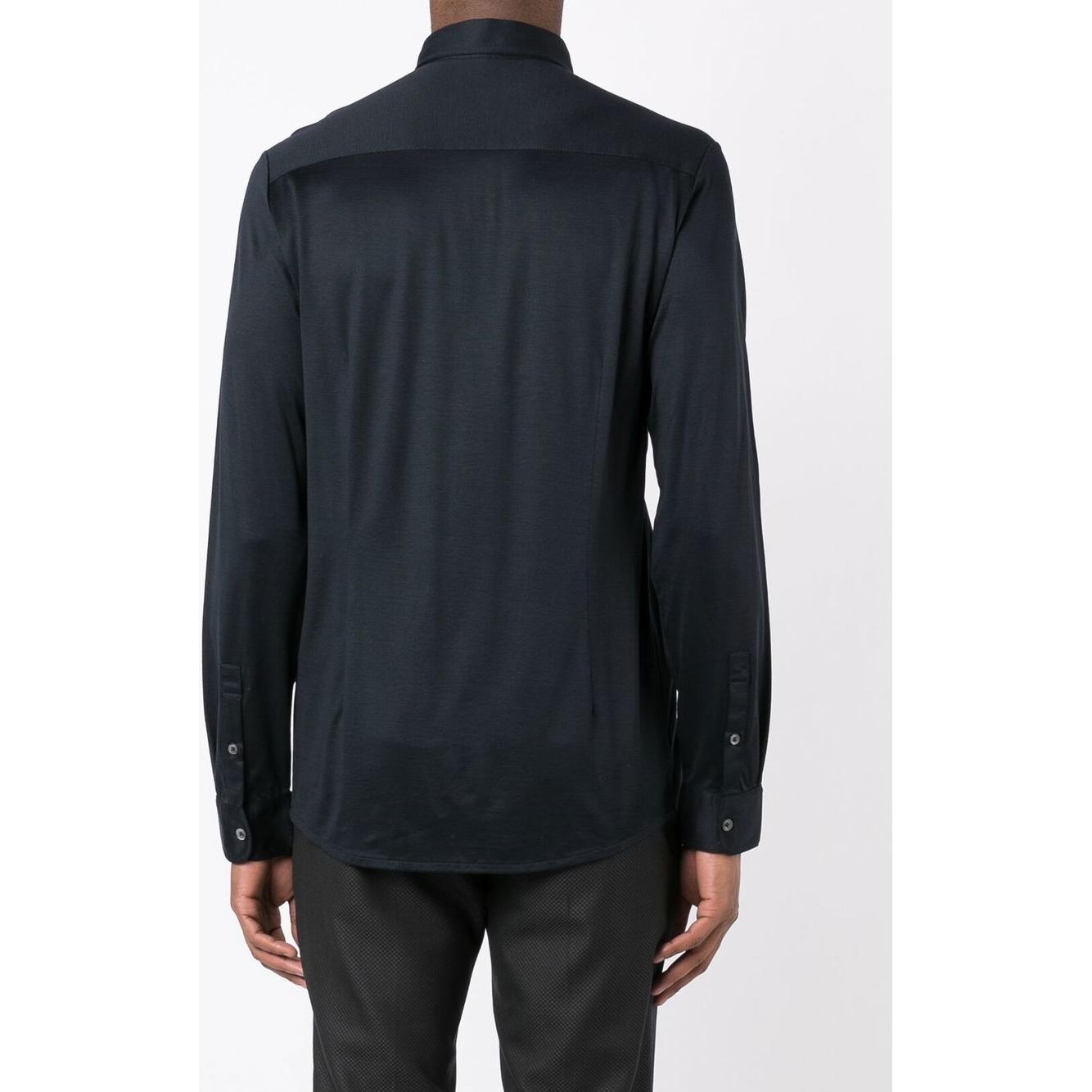 Emporio Armani long-sleeve poplin shirt Shirts Emporio Armani Dark Slate Gray