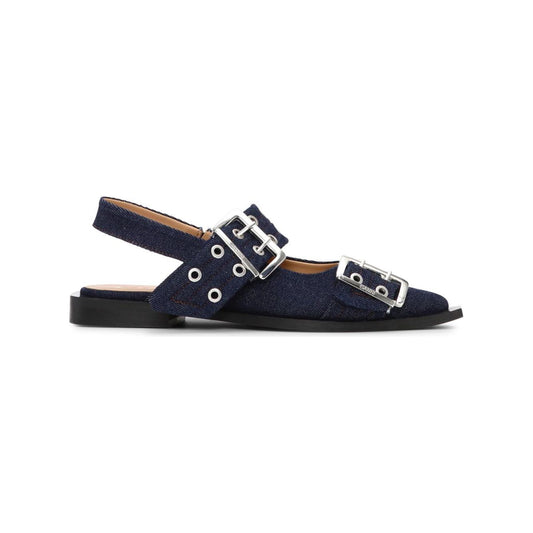 GANNI Flat shoes Blue Flat Shoes Ganni