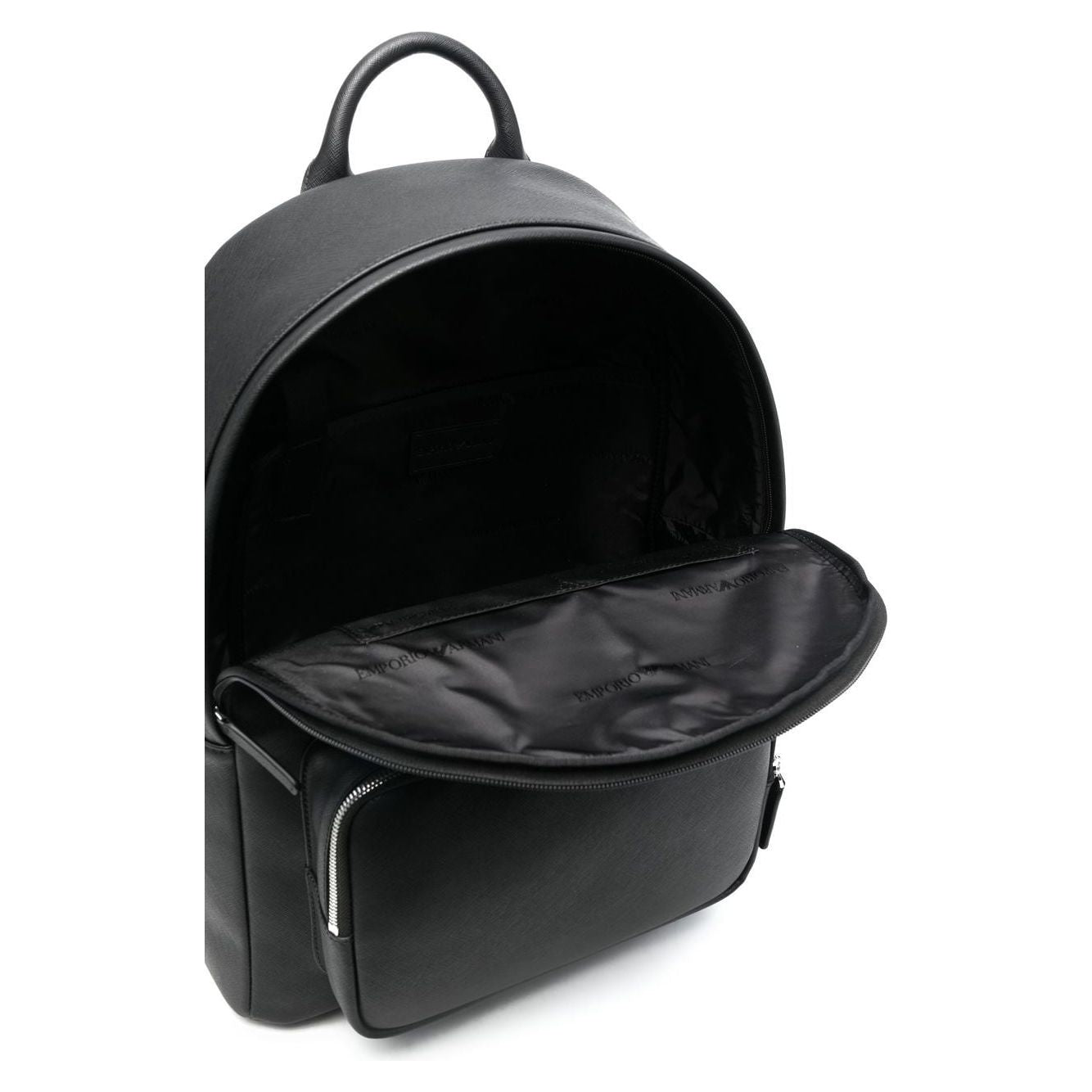 Front view with bag zipped and handles upright.