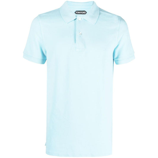Tom Ford T-shirts and Polos Clear Blue Topwear Tom Ford Light Cyan