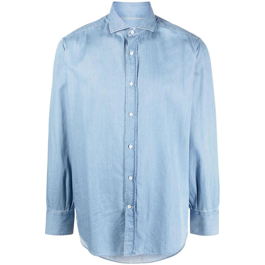Brunello Cucinelli Shirts Clear Blue Shirts Brunello Cucinelli Light Steel Blue