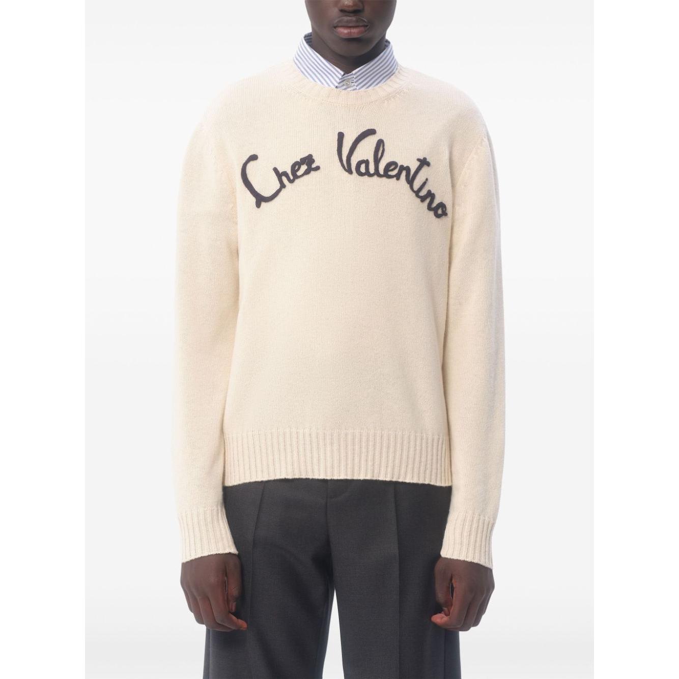 Valentino Sweaters White Topwear Valentino