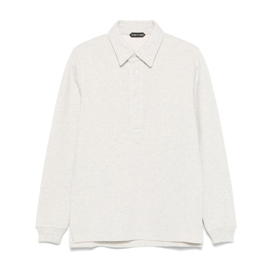 Tom Ford T-shirts and Polos Light Grey Topwear Tom Ford Beige