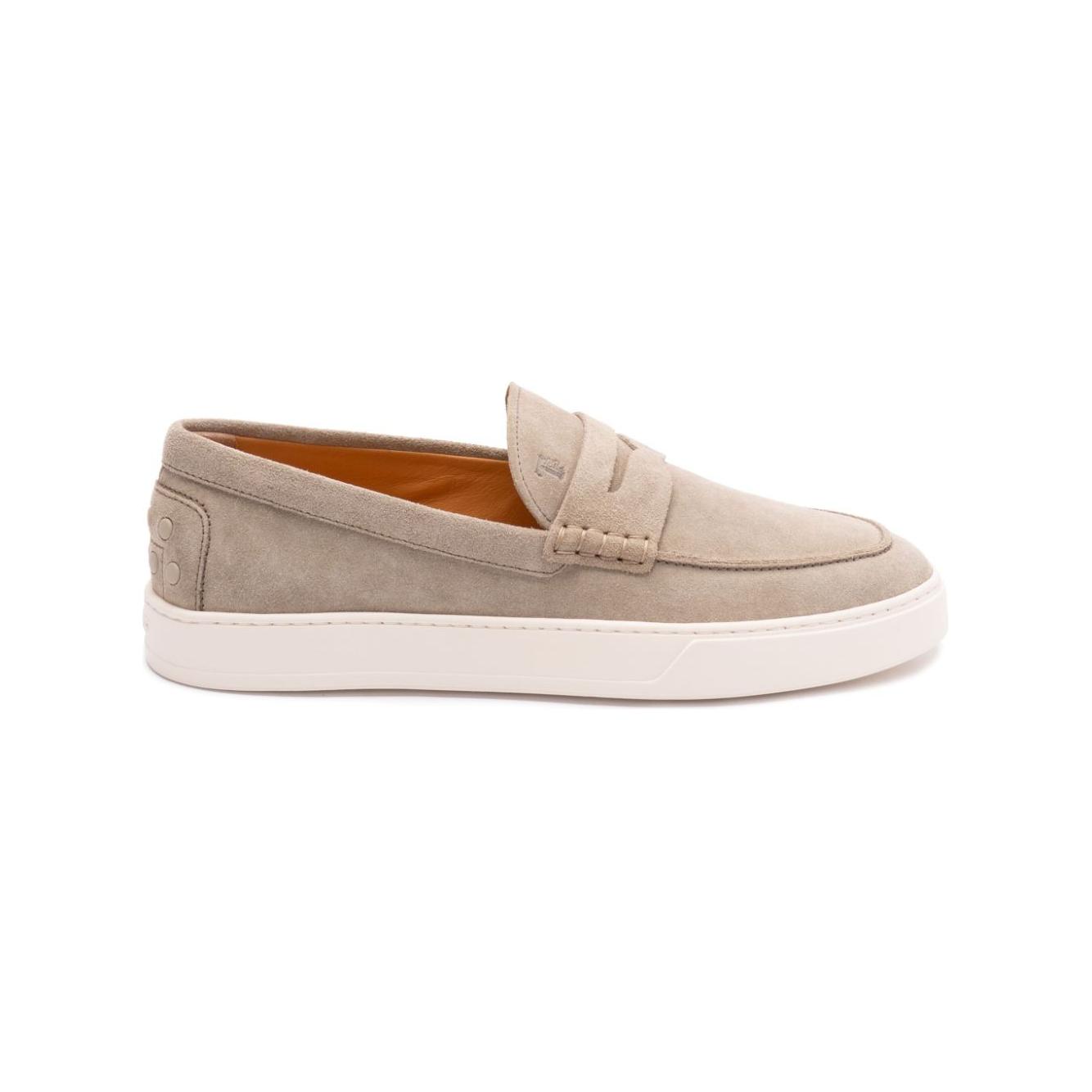 Tod's Flat shoes Beige Moccasins Tod'S Gray