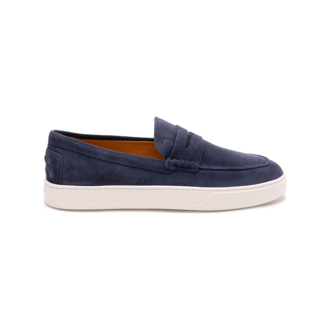 Tod's Flat shoes Blue Moccasins Tod'S Light Gray