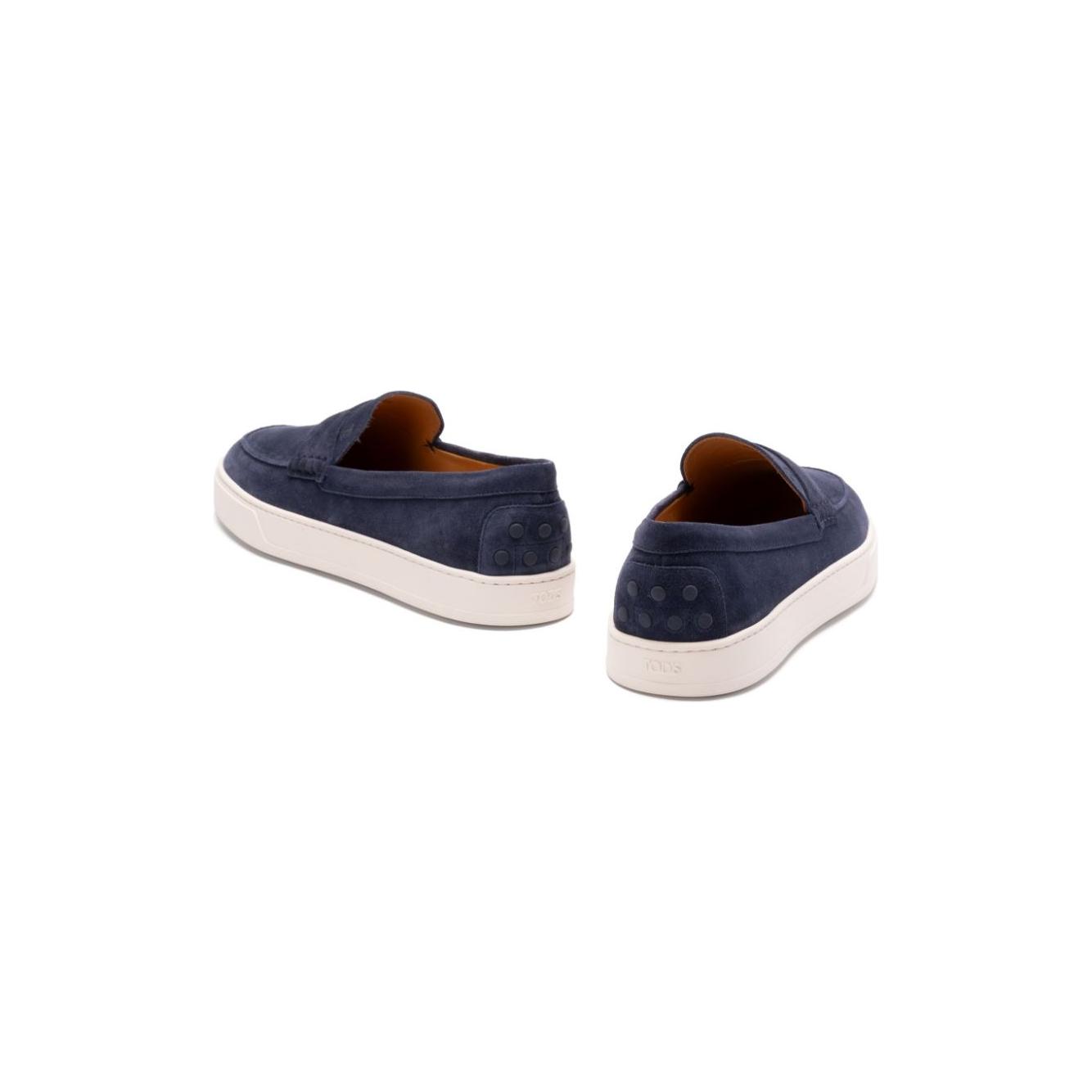Tod's Flat shoes Blue Moccasins Tod'S Light Gray