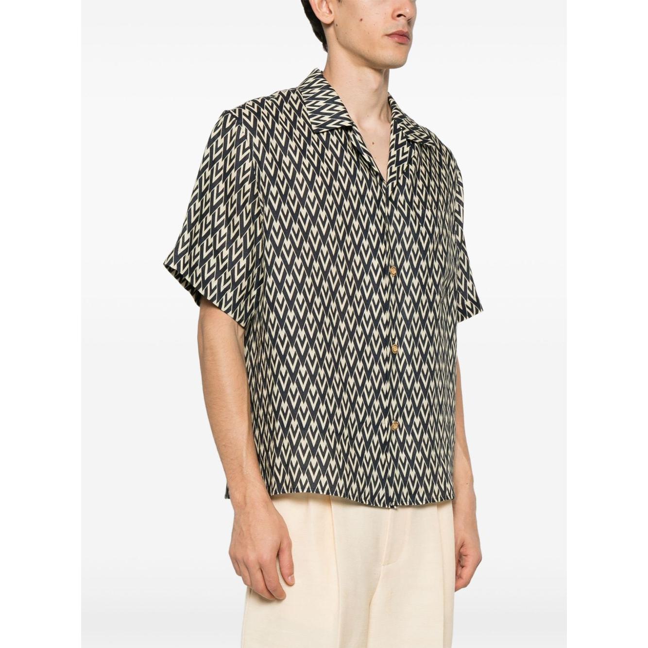 Valentino Graphic Print Shirt Shirts Valentino Dark Slate Gray