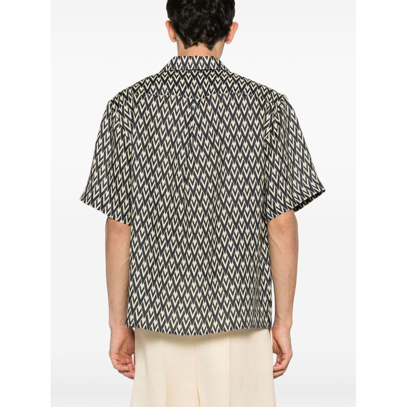 Valentino Graphic Print Shirt Shirts Valentino Dark Slate Gray