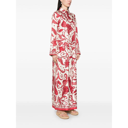 F.R.S . F.R.S. Silk crepe long kaftan dress Dresses F.R.S . White Smoke