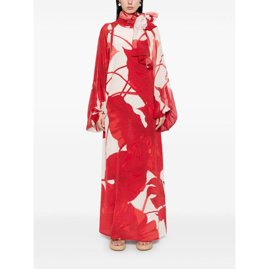 F.R.S . F.R.S. Round neck long sleeved silk dress Dresses F.R.S . White Smoke