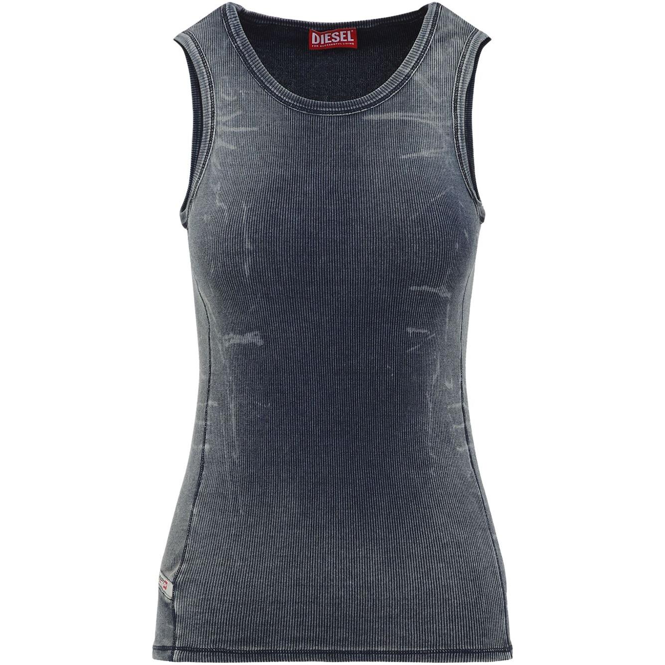 Diesel blue cotton tank top Topwear Diesel Dark Slate Gray