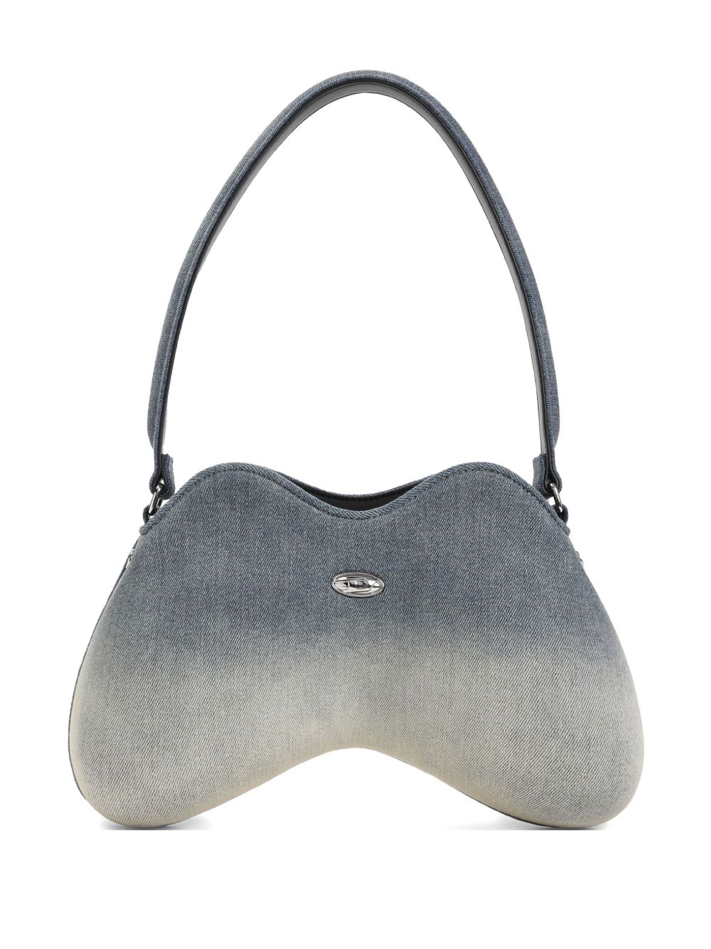 Front view with bag zipped and handles upright.