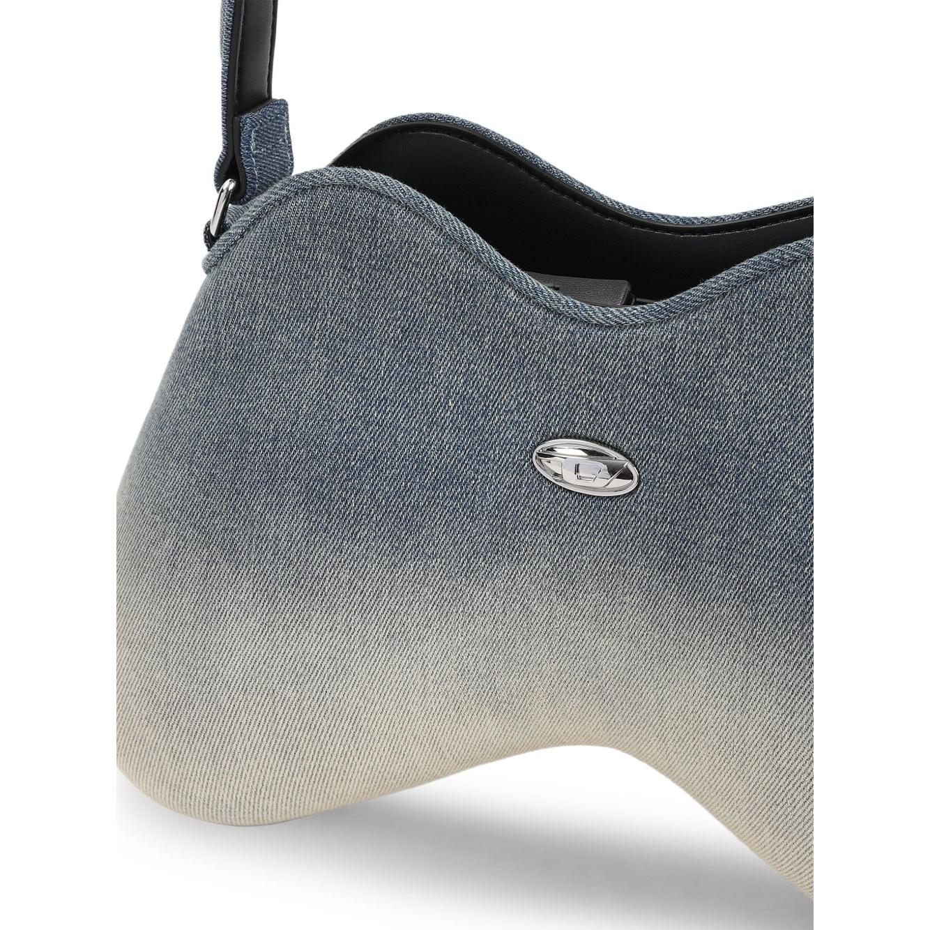 Diesel double-d denim shoulder bag Shoulder Diesel Dark Gray