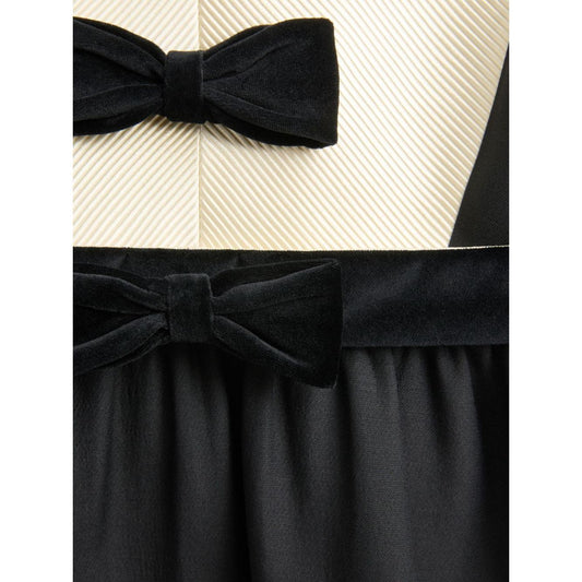Valentino crepe couture short dress with bows Dresses Valentino Black