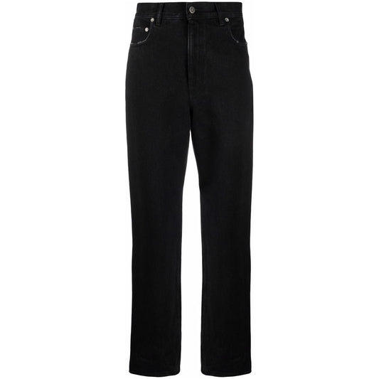 Golden Goose logo patch straight-leg trousers Jeans Golden Goose Black