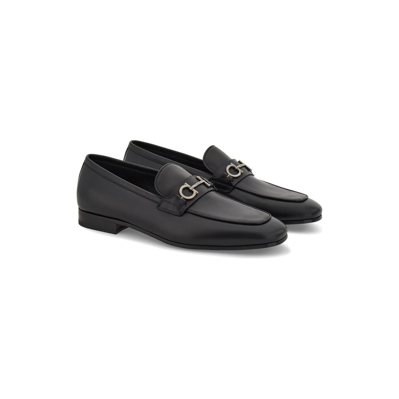 Ferragamo Gancini moccasins with applique Moccasins Ferragamo Dark Slate Gray
