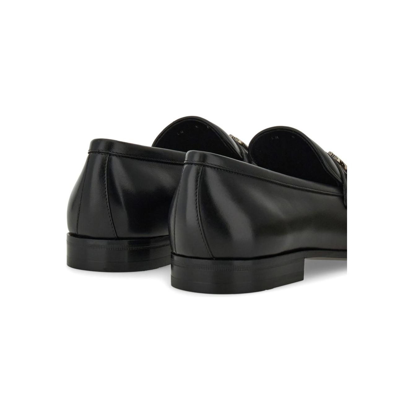Ferragamo Gancini moccasins with applique Moccasins Ferragamo Dark Slate Gray