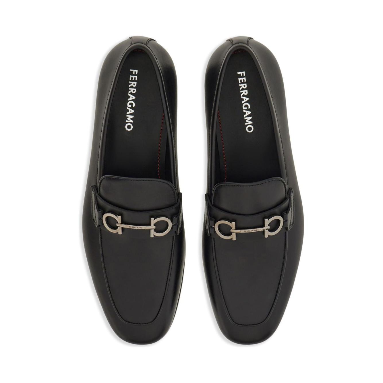 Ferragamo Gancini moccasins with applique Moccasins Ferragamo Dark Slate Gray