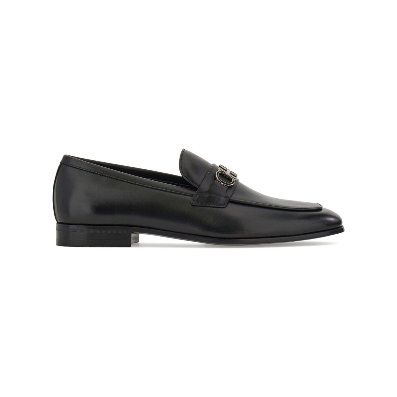 Ferragamo Gancini moccasins with applique Moccasins Ferragamo Dark Slate Gray