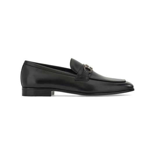 Ferragamo Gancini moccasins with applique Moccasins Ferragamo Dark Slate Gray