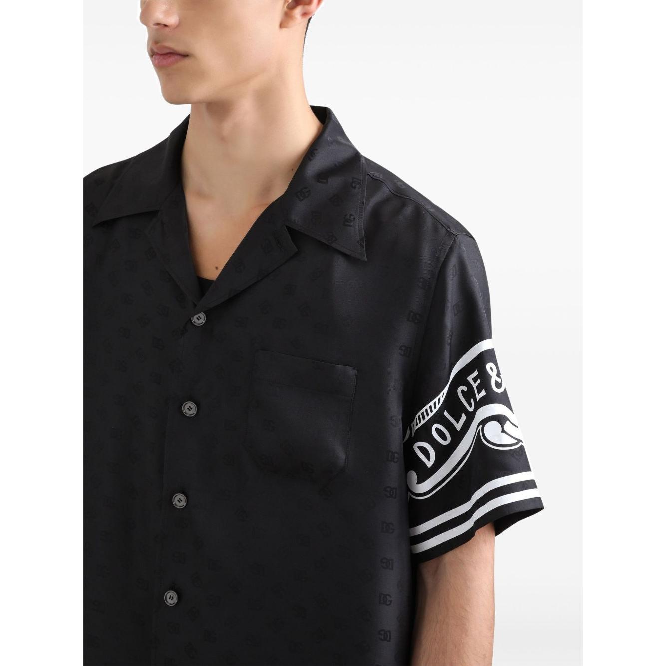 Dolce & Gabbana printed silk shirt Shirts Dolce & Gabbana Black