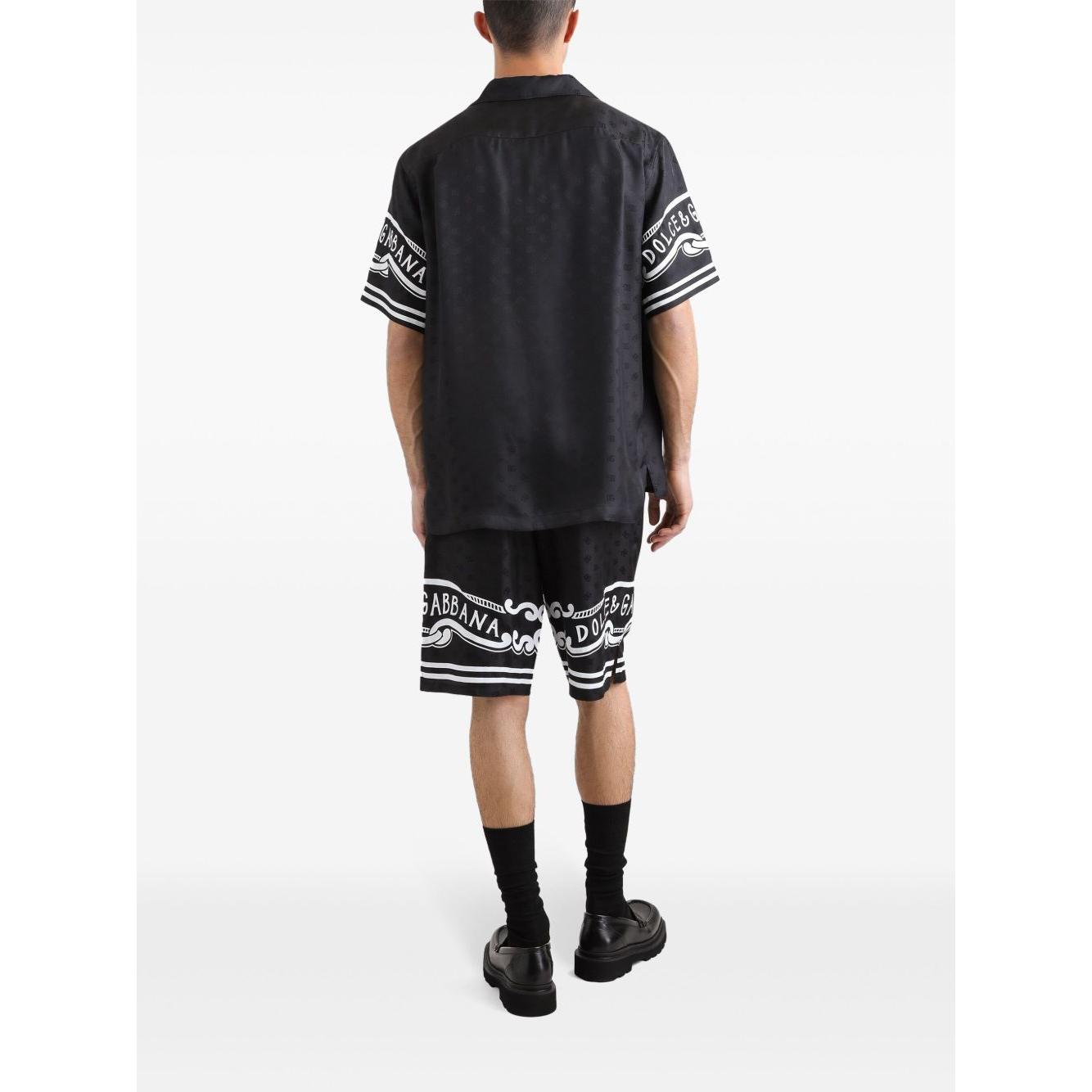 Dolce & Gabbana printed silk shirt Shirts Dolce & Gabbana Dark Slate Gray