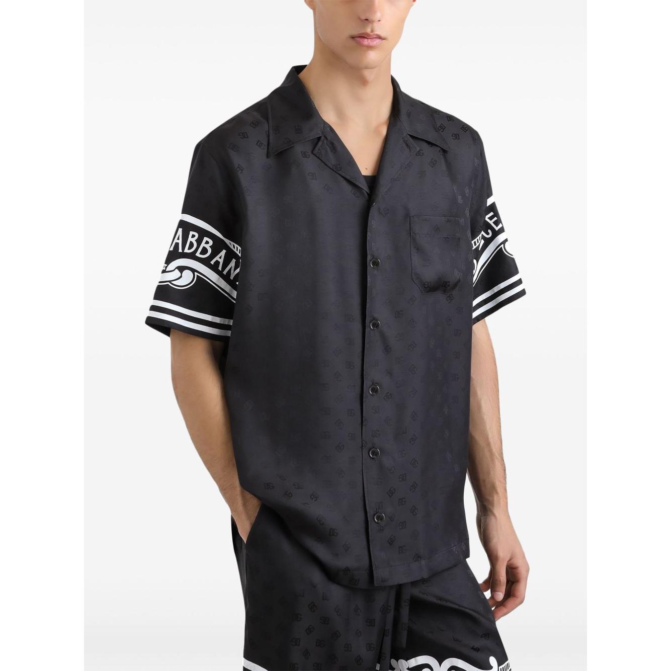 Dolce & Gabbana printed silk shirt Shirts Dolce & Gabbana White Smoke