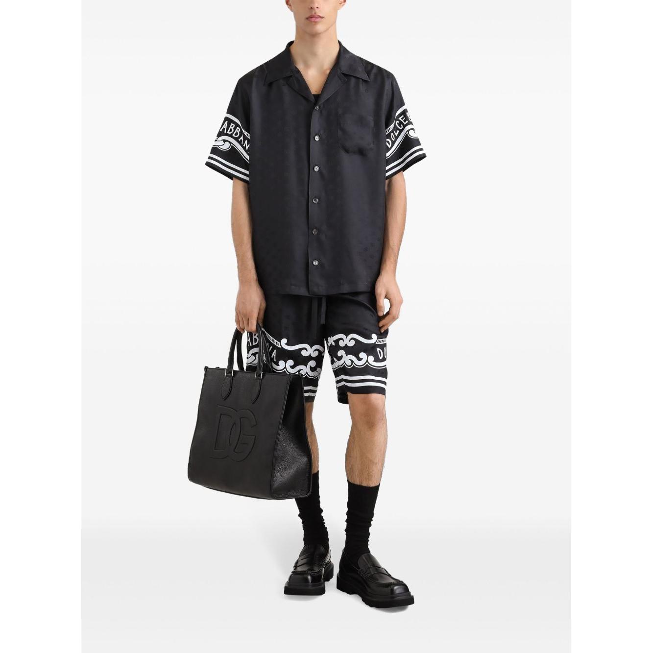 Dolce & Gabbana printed silk shirt Shirts Dolce & Gabbana Dark Slate Gray