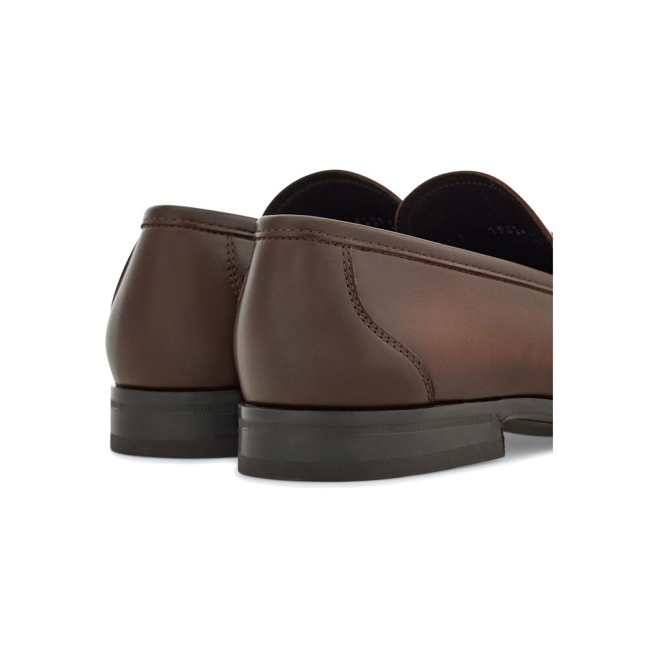 Ferragamo Gancini-plaque Loafers Moccasins Ferragamo Dark Slate Gray