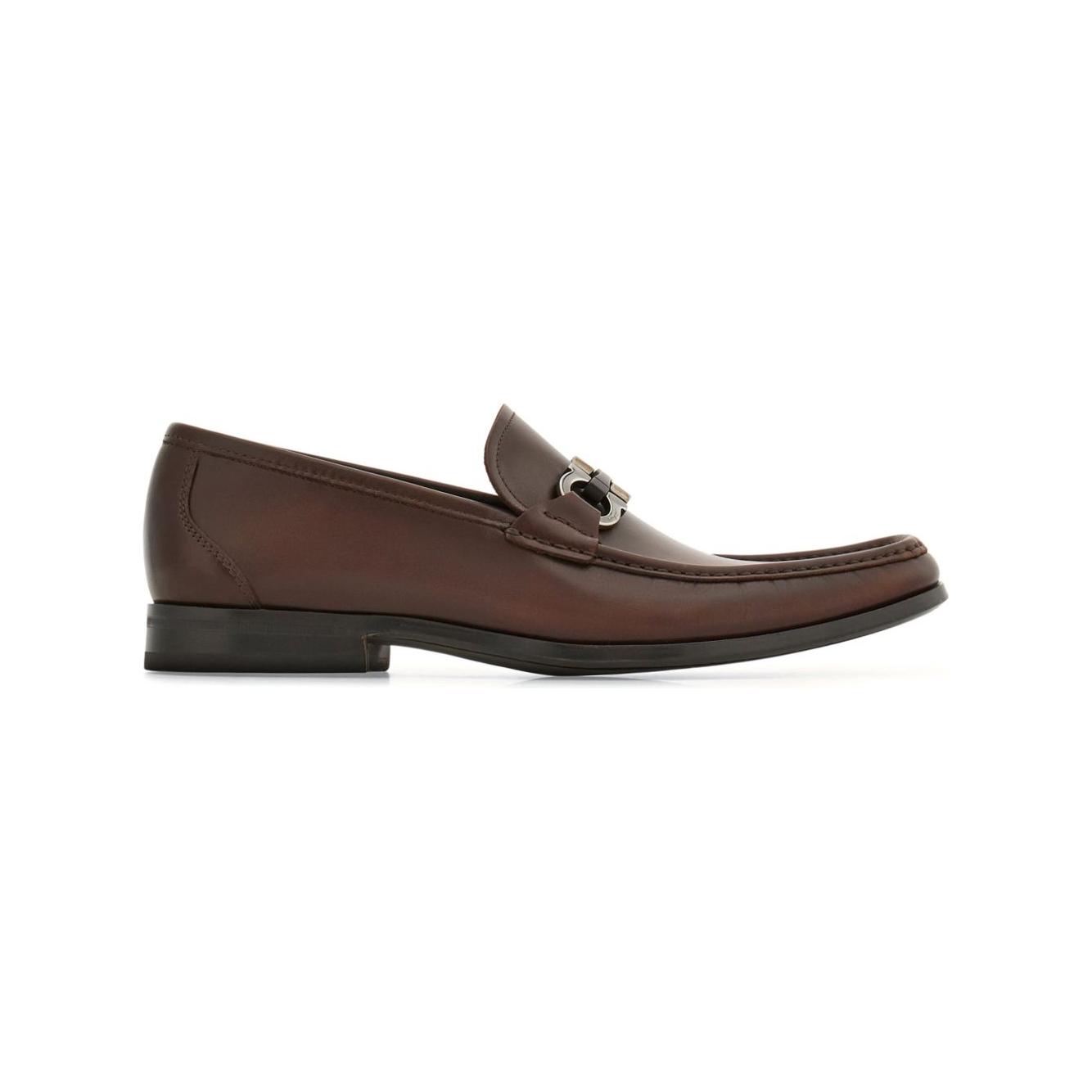 Ferragamo Gancini-plaque Loafers Moccasins Ferragamo Dark Slate Gray