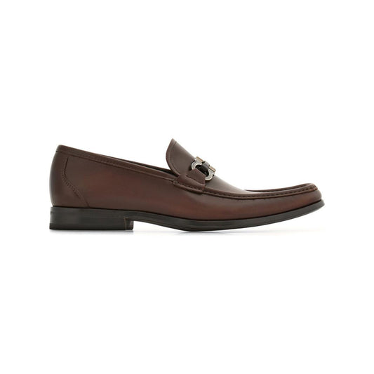 Ferragamo Gancini-plaque Loafers Moccasins Ferragamo Dark Slate Gray